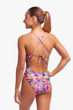 FUNKITA Garden Party | Girls Tie Me Tight One Piece -Funkita FKS001G GARDEN PARTY 06