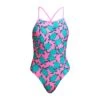 FUNKITA Paddling Pink | Girls Tie Me Tight One Piece -Funkita FKS001G PADDLING PINK 02