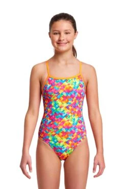 FUNKITA Stroke Rate | Girls Tie Me Tight One Piece -Funkita FKS001G STROKE RATE 01 1