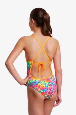 FUNKITA Stroke Rate | Girls Tie Me Tight One Piece -Funkita FKS001G STROKE RATE 15