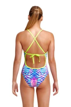 FUNKITA Water Ripple | Girls Tie Me Tight One Piece 12 FUNKITA Water Ripple | Girls Tie Me Tight One Piece -Funkita FKS001G WATER RIPPLE 02