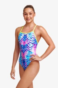 FUNKITA Water Ripple | Girls Tie Me Tight One Piece 15 FUNKITA Water Ripple | Girls Tie Me Tight One Piece -Funkita FKS001G WATER RIPPLE 09