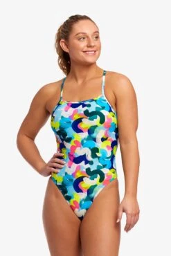 FUNKITA Brush It Off | Ladies Tie Me Tight One Piece -Funkita FKS001L BRUSH IT OFF 14