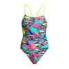 FUNKITA Bright Bregs | Girls Single Strap One Piece 1 FUNKITA Bright Bregs | Girls Single Strap One Piece -Funkita FKS030G BRIGHT BERGS 01