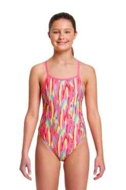 FUNKITA Feather Flock | Girls Single Strap One Piece -Funkita FKS030G FEATHER FLOCK 01 1