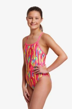 FUNKITA Feather Flock | Girls Single Strap One Piece -Funkita FKS030G FEATHER FLOCK 13