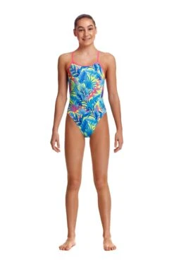 FUNKITA Poptail | Girls Eco Single Strap One Piece -Funkita FKS030G POPTAIL 01