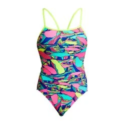 FUNKITA Bright Bergs | Ladies Single Strap One Piece