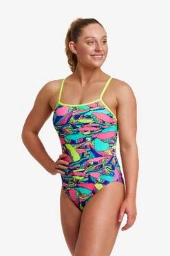 FUNKITA Bright Bergs | Ladies Single Strap One Piece -Funkita FKS030L BRIGHT BERGS 19
