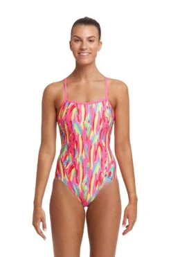 FUNKITA Feather Flock | Ladies Single Strap One Piece -Funkita FKS030L FEATHER FLOCK 01
