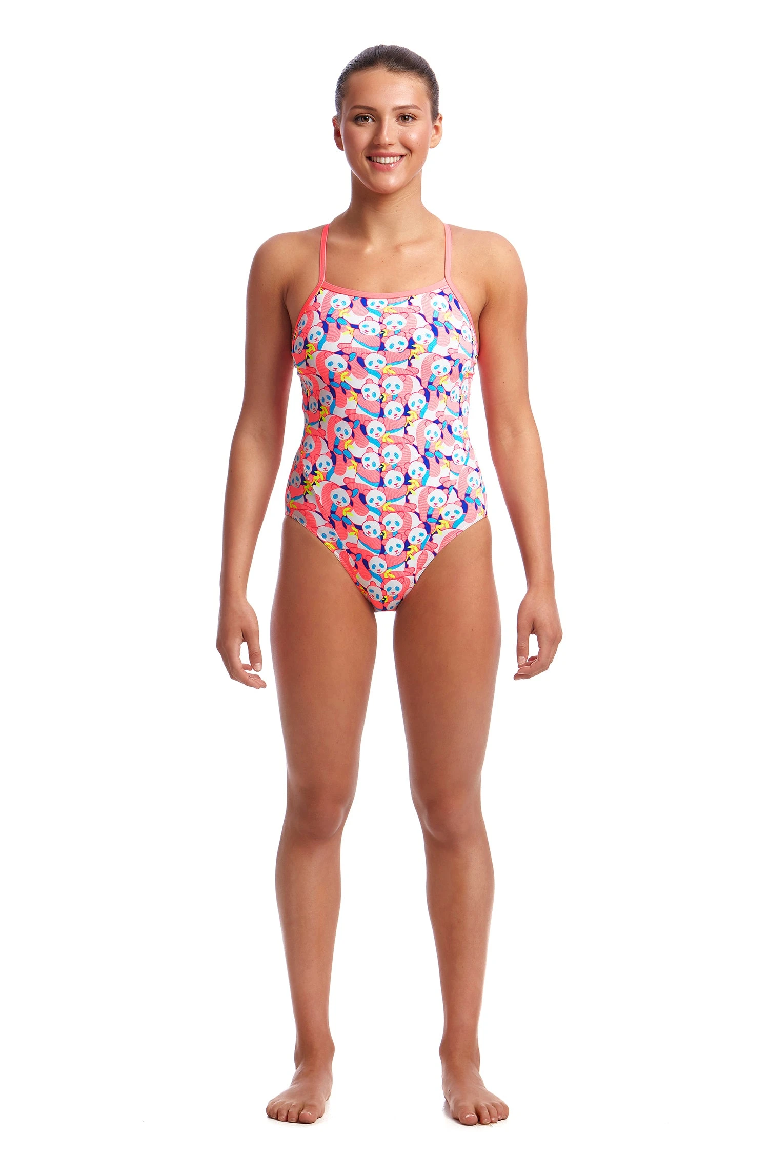 FUNKITA PINK PANDA | LADIES ECO SINGLE STRAP ONE PIECE 4 FUNKITA PINK PANDA | LADIES ECO SINGLE STRAP ONE PIECE - Image 2