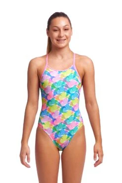 FUNKITA Pastel Porpie | Girls Diamond Back One Piece 13 FUNKITA Pastel Porpie | Girls Diamond Back One Piece -Funkita FKS033G PASTEL PORPIE 01