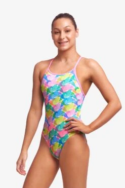 FUNKITA Pastel Porpie | Girls Diamond Back One Piece 12 FUNKITA Pastel Porpie | Girls Diamond Back One Piece -Funkita FKS033G PASTEL PORPIE 11