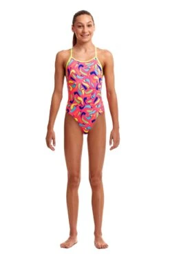 FUNKITA So Hot | Girls Eco Diamond Back One Piece -Funkita FKS033G SO HOT 01