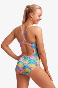 FUNKITA Pastel Porpie | Ladies Diamond Back One Piece -Funkita FKS033L PASTEL PORPIE 11