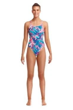 FUNKITA Trop Fest | Ladies Eco Diamond Back One Piece 14 FUNKITA Trop Fest | Ladies Eco Diamond Back One Piece -Funkita FKS033L TROPFEST 01