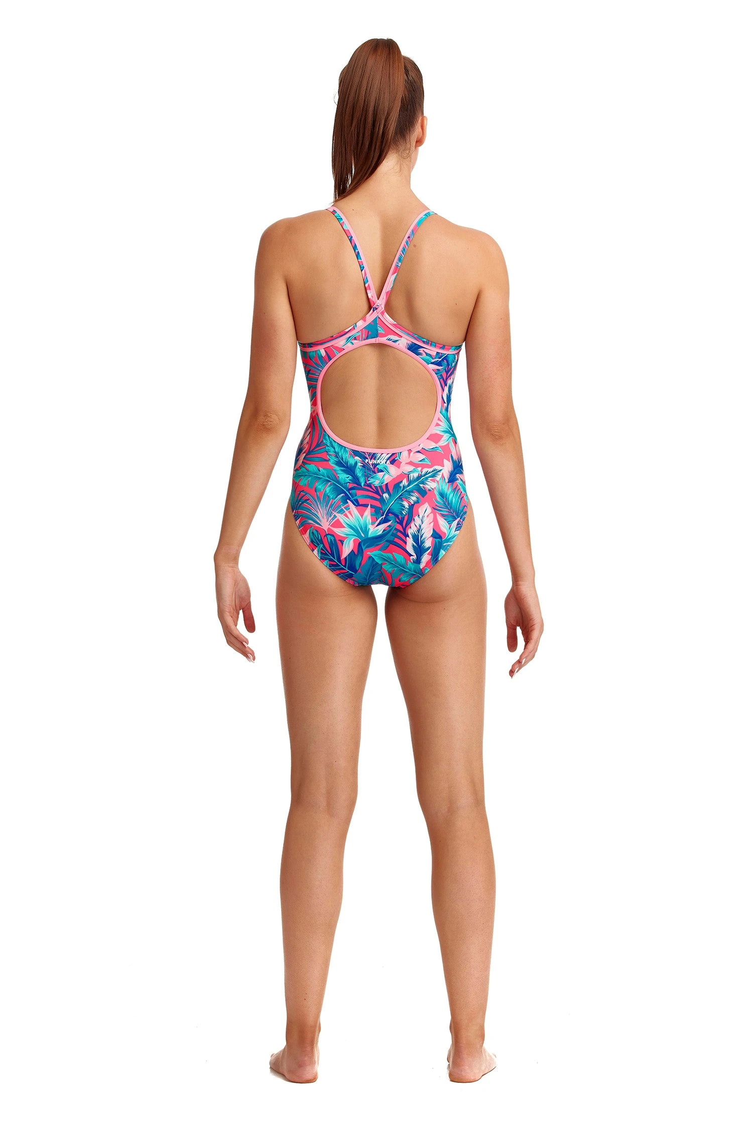 FUNKITA Trop Fest | Ladies Eco Diamond Back One Piece 4 FUNKITA Trop Fest | Ladies Eco Diamond Back One Piece - Image 2