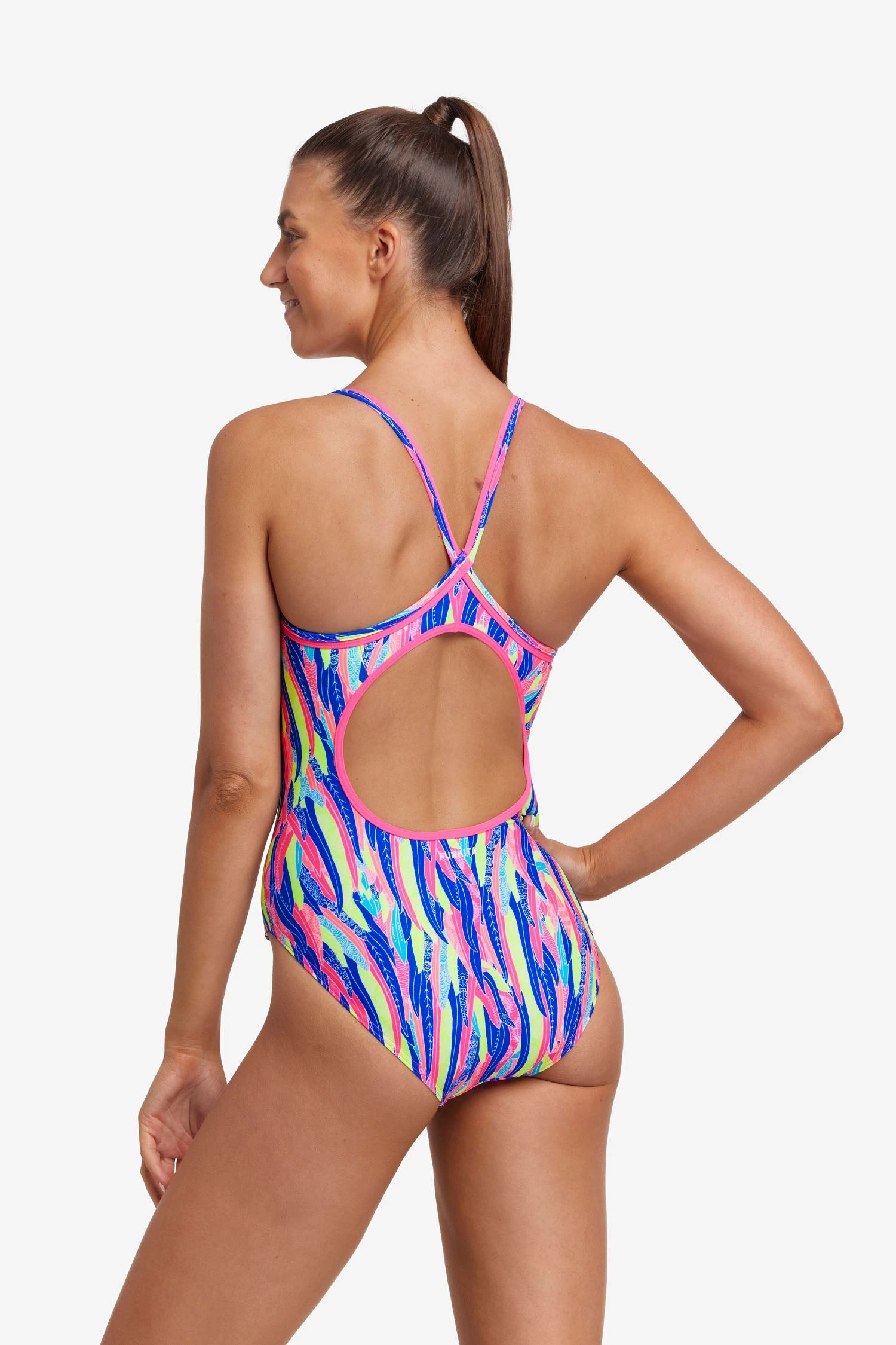 FUNKITA Wing Tips | Ladies Diamond Back One Piece 7 FUNKITA Wing Tips | Ladies Diamond Back One Piece - Image 5