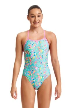 FUNKITA Bush Babies | Girls Strapped In One Piece -Funkita FKS034G BUSH BABIES 01