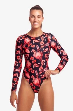 FUNKITA Acacia Rose | Ladies Long Shot One Piece -Funkita FKS060L ACACIA ROSE 11