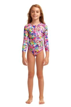 FUNKITA Garden Party | Toddler Girls Sun Cover One Piece 11 FUNKITA Garden Party | Toddler Girls Sun Cover One Piece -Funkita FKS061G GARDEN PARTY 01 1