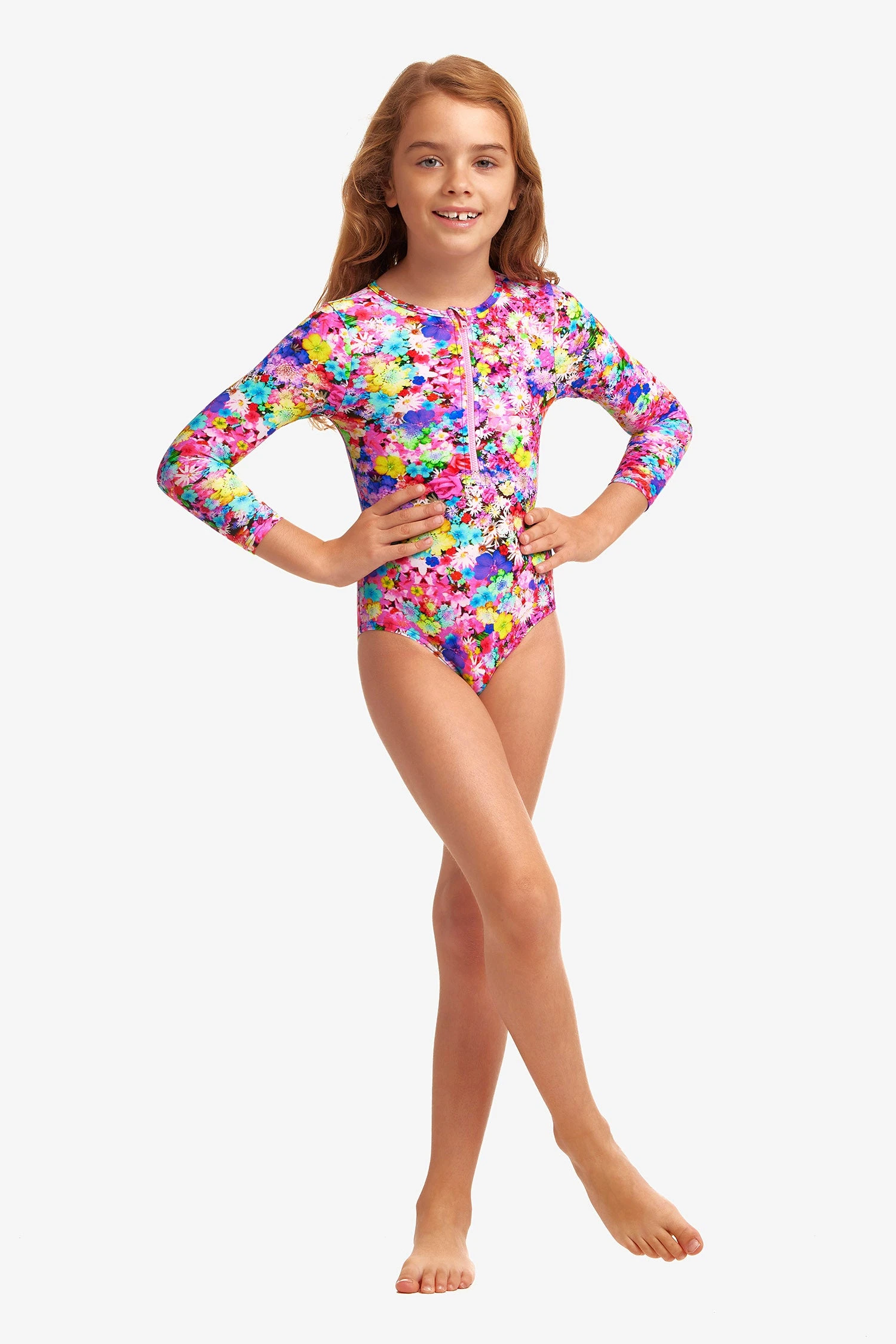FUNKITA Garden Party | Toddler Girls Sun Cover One Piece 4 FUNKITA Garden Party | Toddler Girls Sun Cover One Piece - Image 2