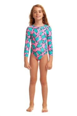 FUNKITA Paddling Pink | Toddler Girls Sun Cover One Piece 11 FUNKITA Paddling Pink | Toddler Girls Sun Cover One Piece -Funkita FKS061G PADDLING PINK 01 1