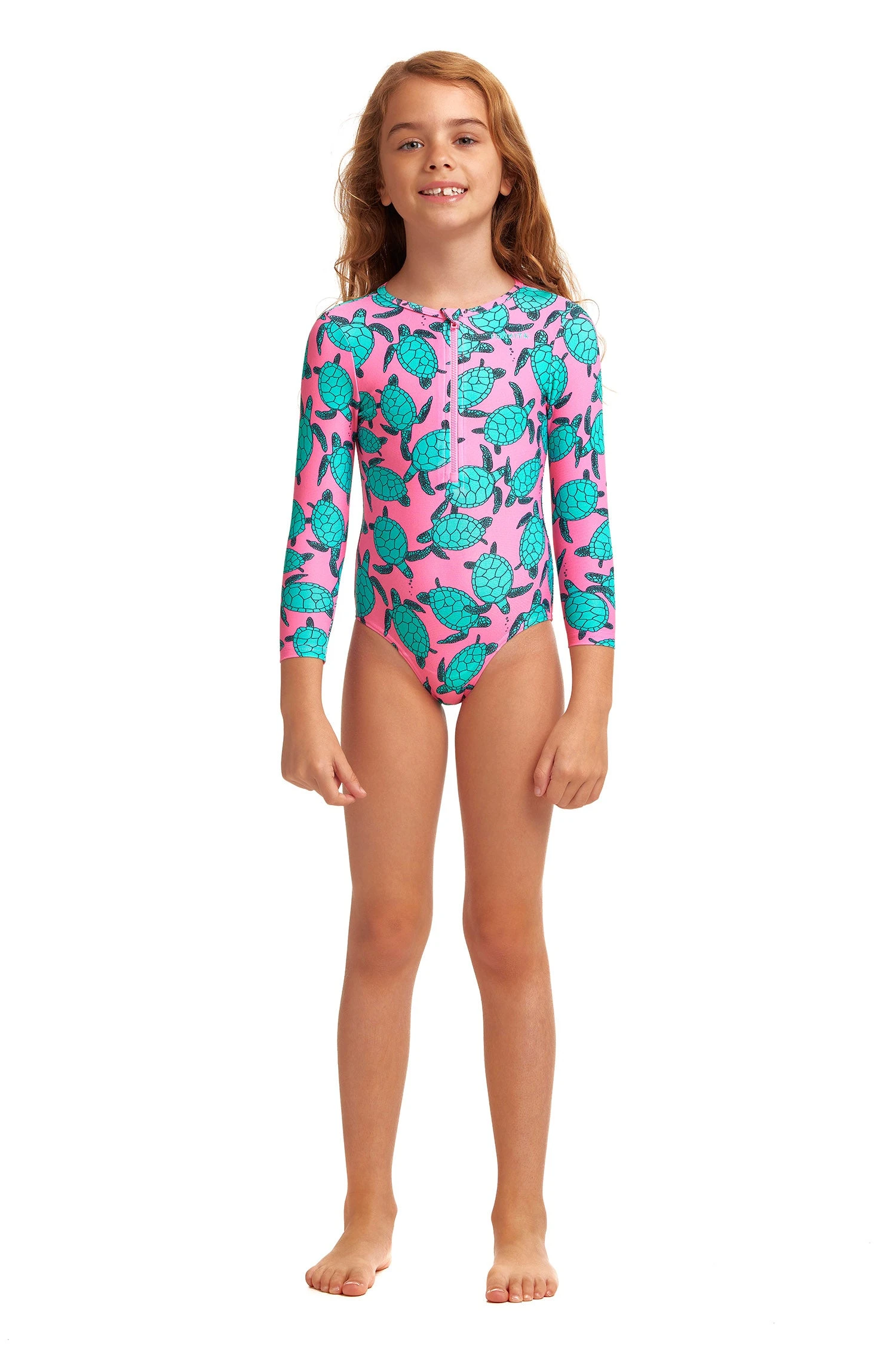 FUNKITA Paddling Pink | Toddler Girls Sun Cover One Piece 7 FUNKITA Paddling Pink | Toddler Girls Sun Cover One Piece - Image 5