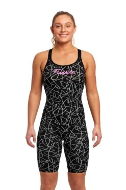FUNKITA Texta Mess | Girls Fast Legs One Piece -Funkita FKS062L TEXTA MESS 01 aad36f5d eb95 471f 9145 83528783a62d
