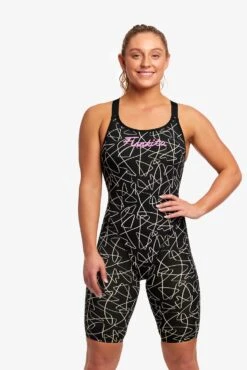 FUNKITA Texta Mess | Ladies Fast Legs One Piece -Funkita FKS062L TEXTA MESS 16