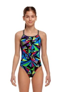 FUNKITA Beat It | Girls Diamond Back One Piece -Funkita FS11G BEAT IT 01