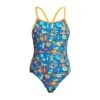FUNKITA Big Cat Bash | Girls Diamond Back One Piece -Funkita FS11G BIG CAT BASH 01