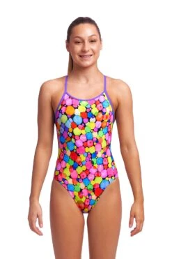 FUNKITA Bubble Tea | Girls Diamond Back One Piece -Funkita FS11G BUBBLE TEA 01