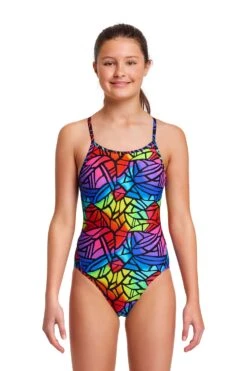 FUNKITA Cabbage Patch | Girls Diamond Back One Piece -Funkita FS11G CABBAGE PATCH 01 1