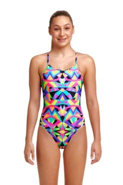 FUNKITA Crystal Eyes | Girls Diamond Back One Piece -Funkita FS11G CRYSTAL EYES 01 933b93dc 0816 4395 b74e 4358029f3051
