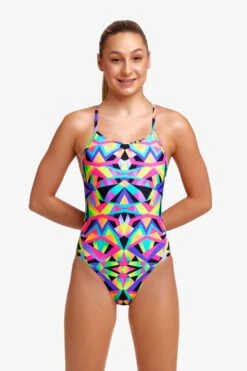 FUNKITA Crystal Eyes | Girls Diamond Back One Piece -Funkita FS11G CRYSTAL EYES 13