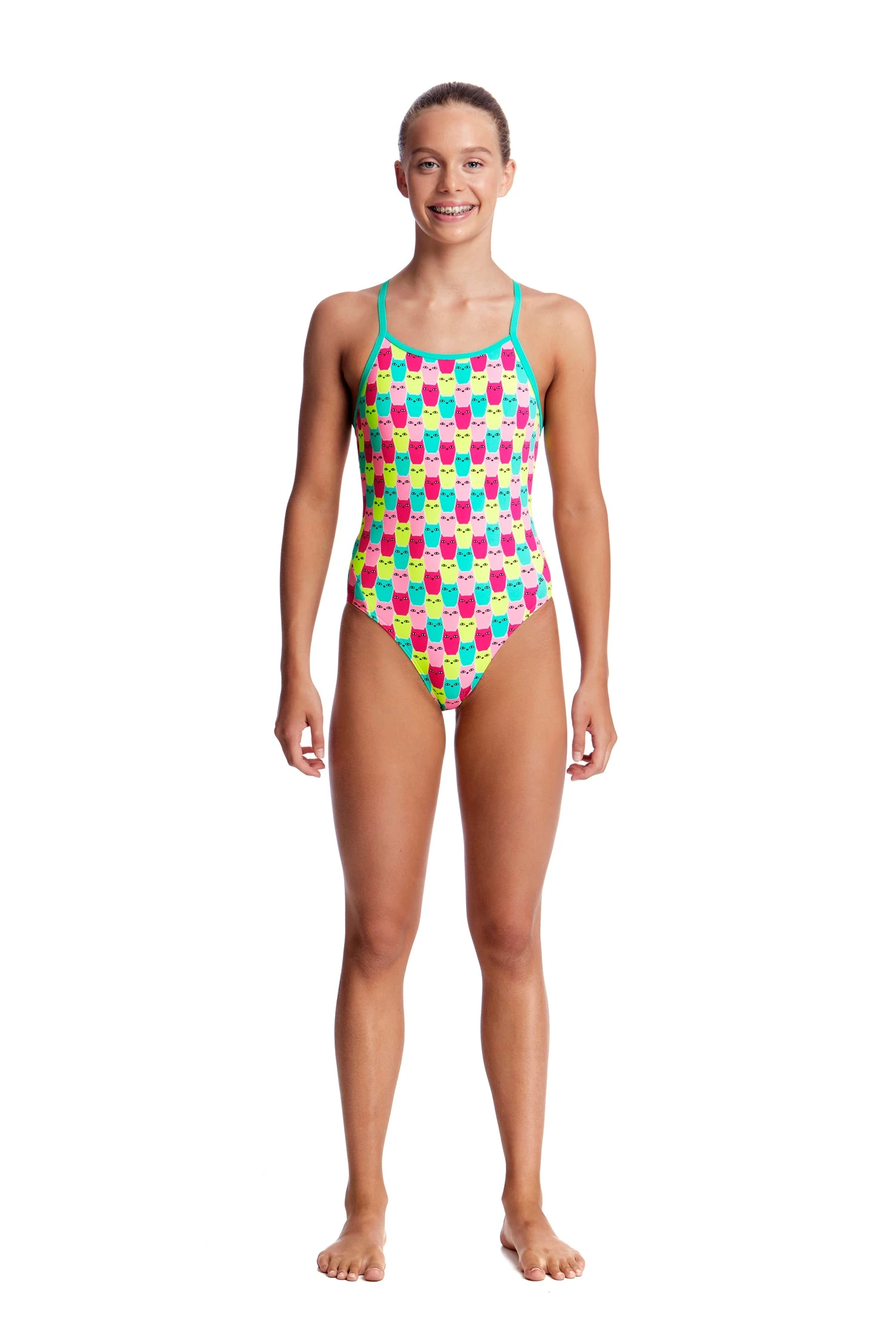 FUNKITA MINTY MITTENS | GIRLS DIAMOND BACK ONE PIECE 3 FUNKITA MINTY MITTENS | GIRLS DIAMOND BACK ONE PIECE - Image 2