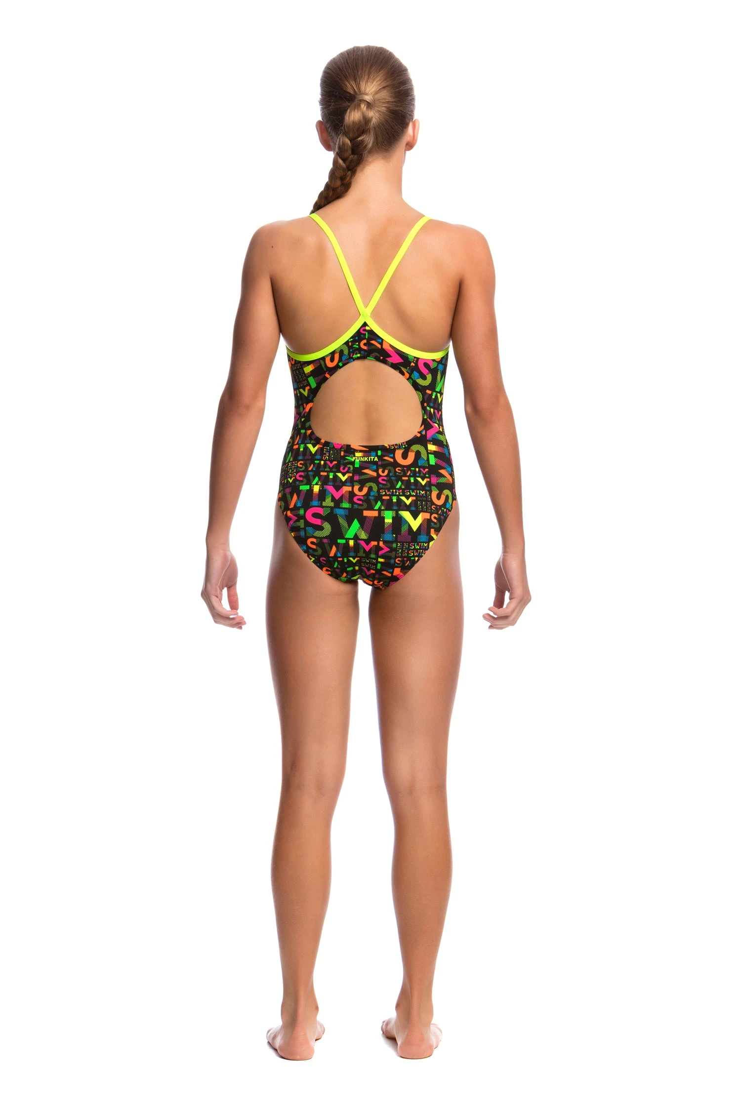 FUNKITA NIGHT SWIM | GIRLS DIAMOND BACK ONE PIECE 5 FUNKITA NIGHT SWIM | GIRLS DIAMOND BACK ONE PIECE - Image 3