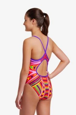 FUNKITA Primal Party | Girls Diamond Back One Piece -Funkita FS11G PRIMAL PARTY 5