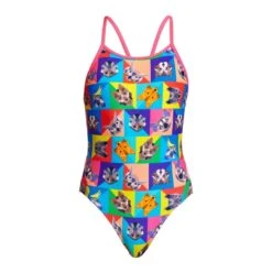FUNKITA Rat Pack | Girls Diamond Back One Piece