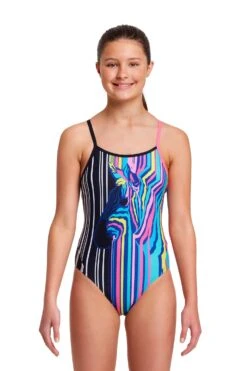 FUNKITA Zorse Code | Girls Diamond Back One Piece 10 FUNKITA Zorse Code | Girls Diamond Back One Piece -Funkita FS11G ZORSE CODE 01 1