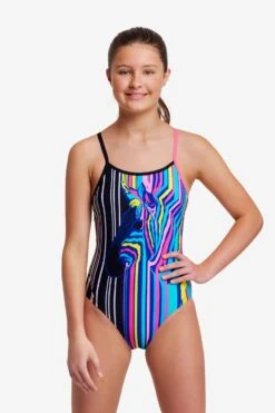 FUNKITA Zorse Code | Girls Diamond Back One Piece 12 FUNKITA Zorse Code | Girls Diamond Back One Piece -Funkita FS11G ZORSE CODE 14