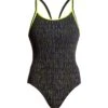 FUNKITA BINARY BABE | LADIES DIAMOND BACK ONE PIECE