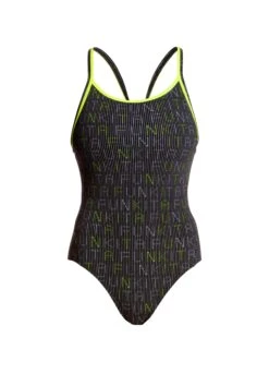 FUNKITA BINARY BABE | LADIES DIAMOND BACK ONE PIECE