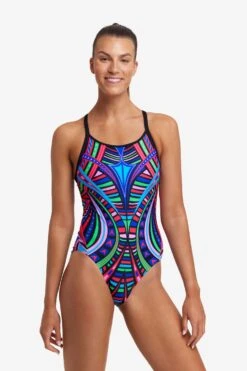 FUNKITA Primal Night | Ladies Diamond Back One Piece -Funkita FS11L PRIMAL NIGHT 10