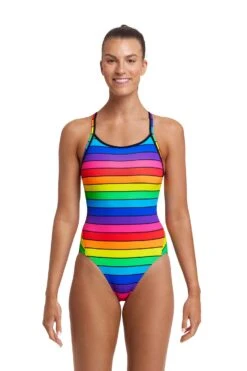 FUNKITA Rainbow Racer | Ladies Diamond Back One Piece 16 FUNKITA Rainbow Racer | Ladies Diamond Back One Piece -Funkita FS11L RAINBOW RACER 01 2