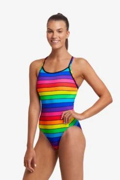 FUNKITA Rainbow Racer | Ladies Diamond Back One Piece 19 FUNKITA Rainbow Racer | Ladies Diamond Back One Piece -Funkita FS11L RAINBOW RACER 8