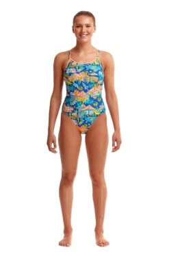 FUNKITA Wacky West | Ladies Eco Diamond Back One Piece -Funkita FS11L WACKY WEST 01 2