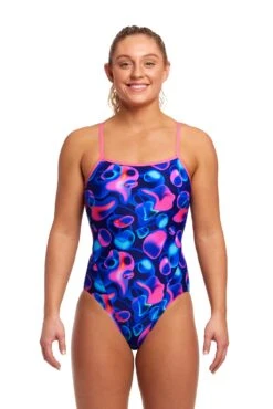 FUNKITA Liquid Lights | Ladies Single Strap One Piece -Funkita FS15L LIQUID LIGHTS 01