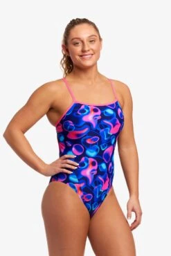 FUNKITA Liquid Lights | Ladies Single Strap One Piece -Funkita FS15L LIQUID LIGHTS 12